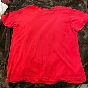 red polo short sleeve
